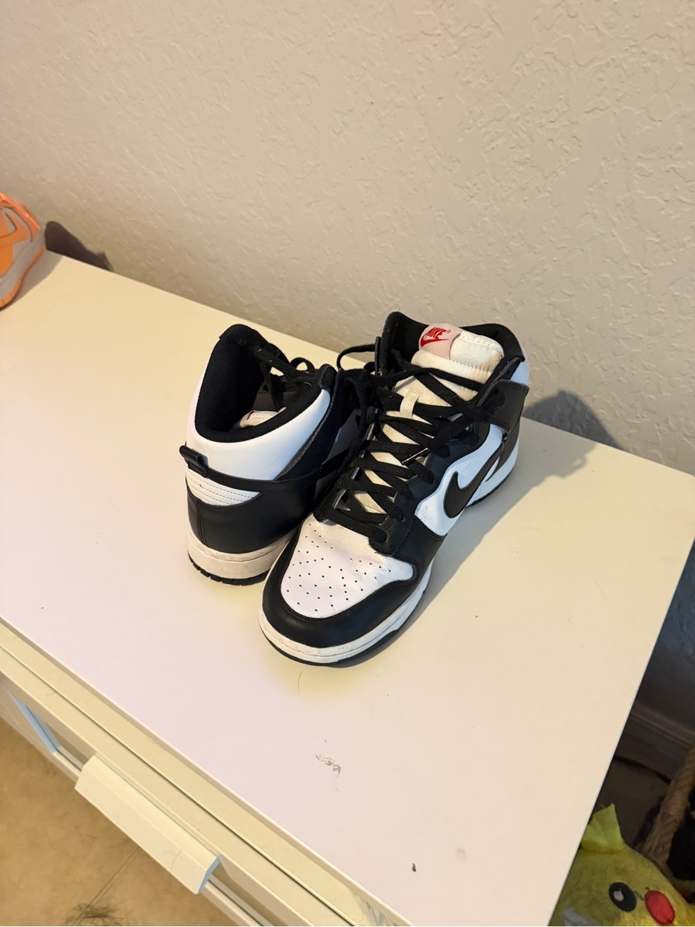 Nike Black and White High-Top Athletic Sneakers